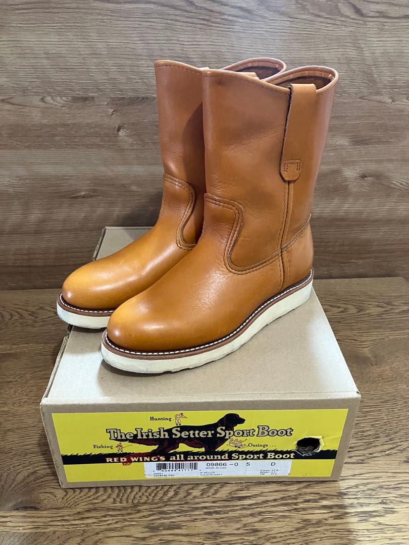 美品　RED WING 9866 アイリシュセッター　箱付き　サイズ:5 D