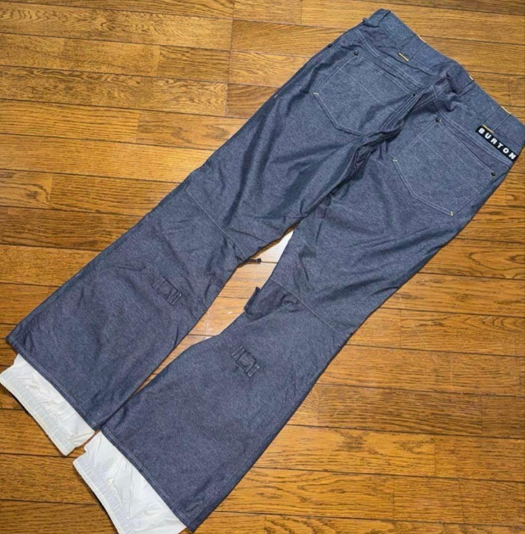 BURTON スノーボードパンツ デニム風ダークグレー