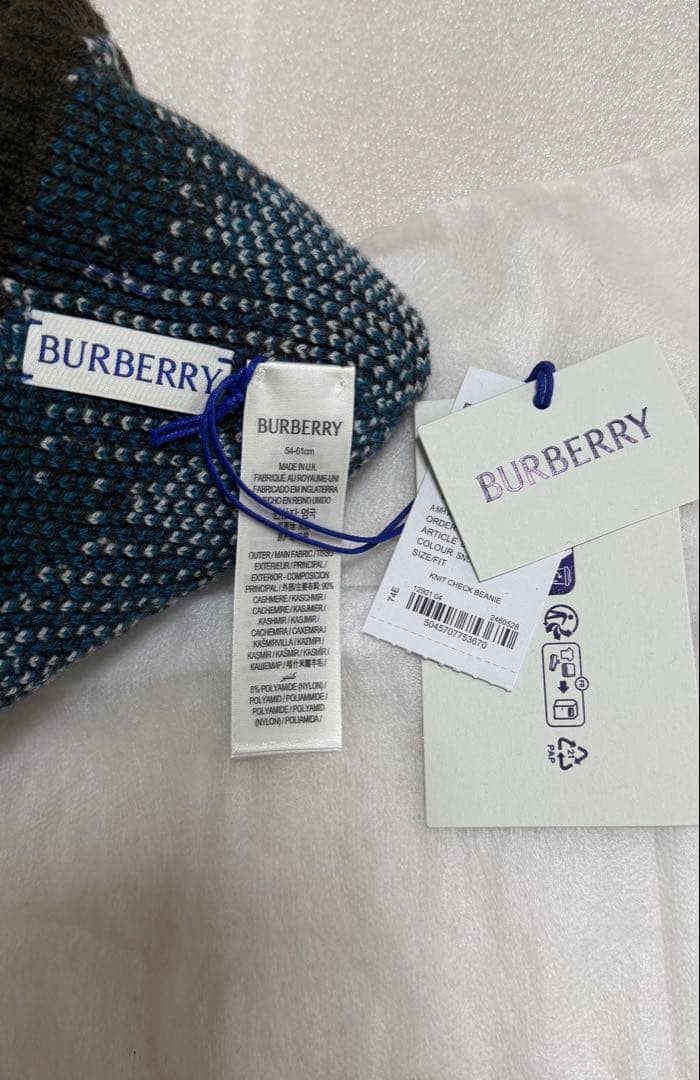 BURBERRY ニット帽 帽子