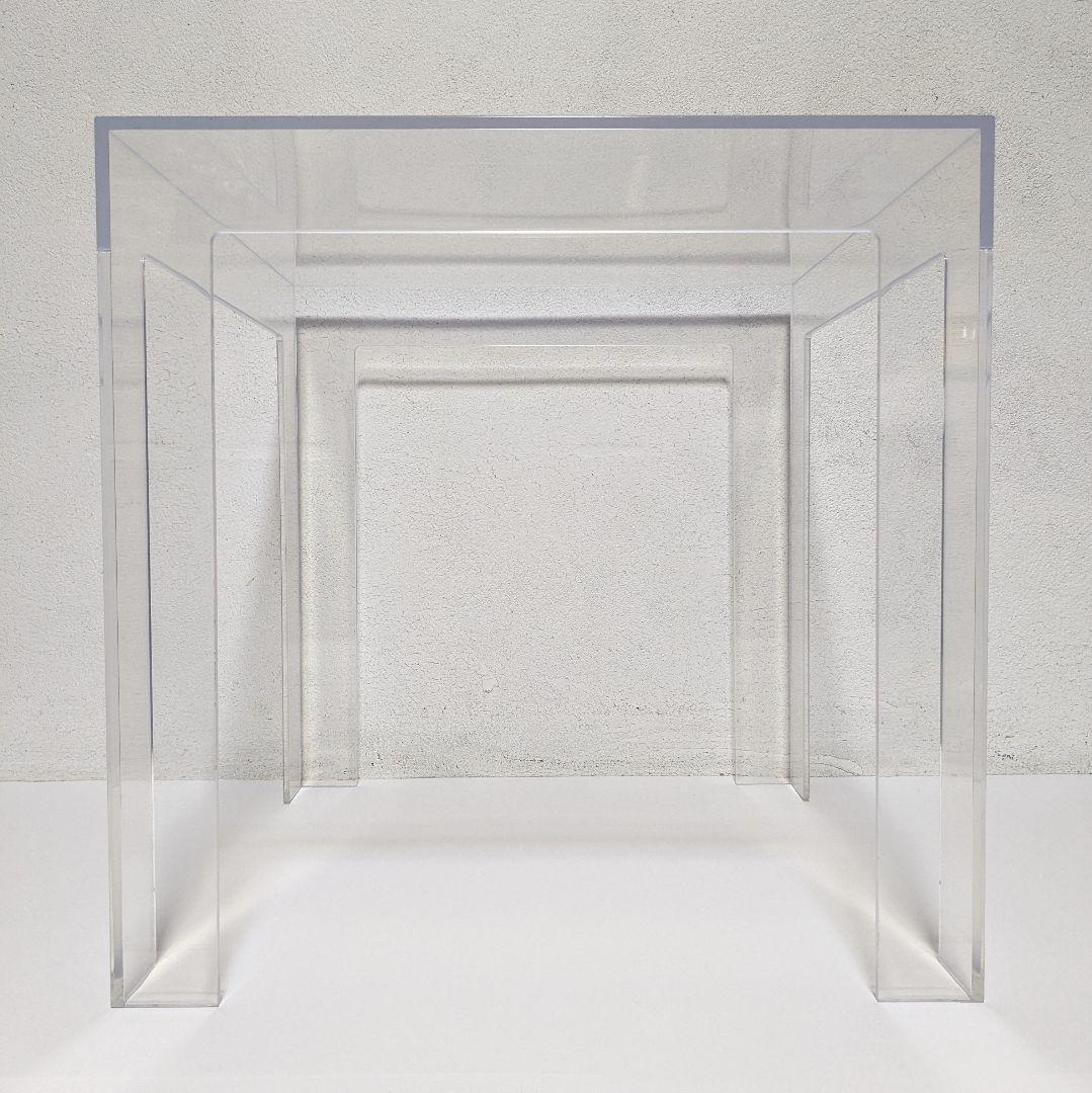 美品 Kartell JOLLY カルテル ジョリー クリスタル サイドテーブル