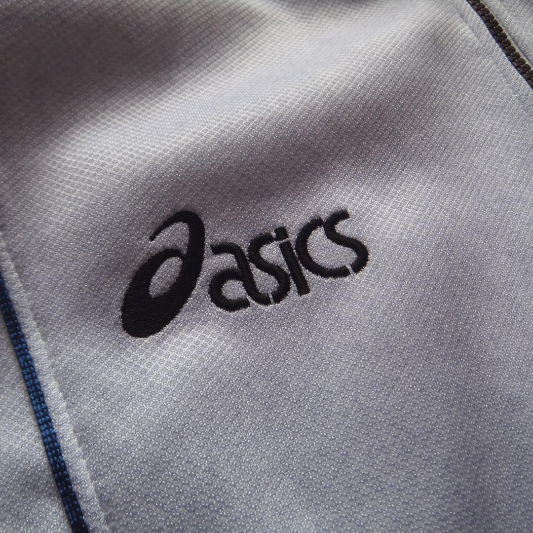 asics アッシュグレー　ジャージ上下セット　L-XL　セットアップ