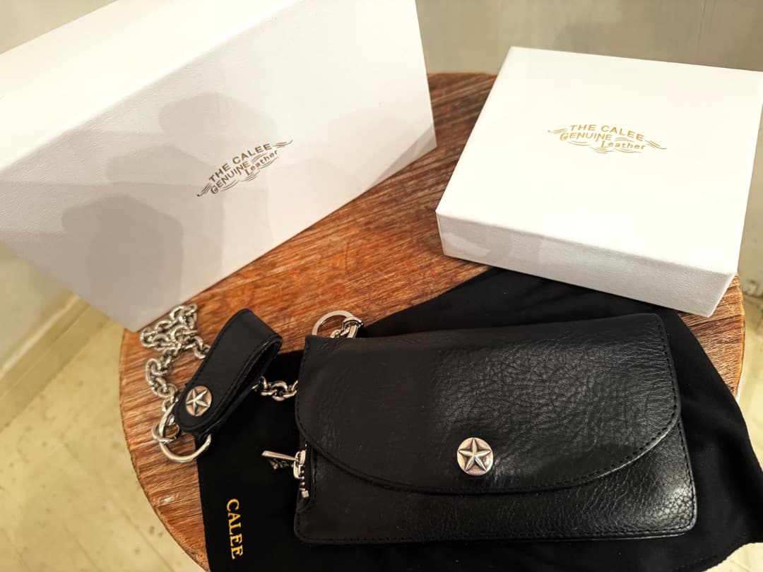 即完売品calee山田蓮silver925本革レザートラッカーウォレットチェーン