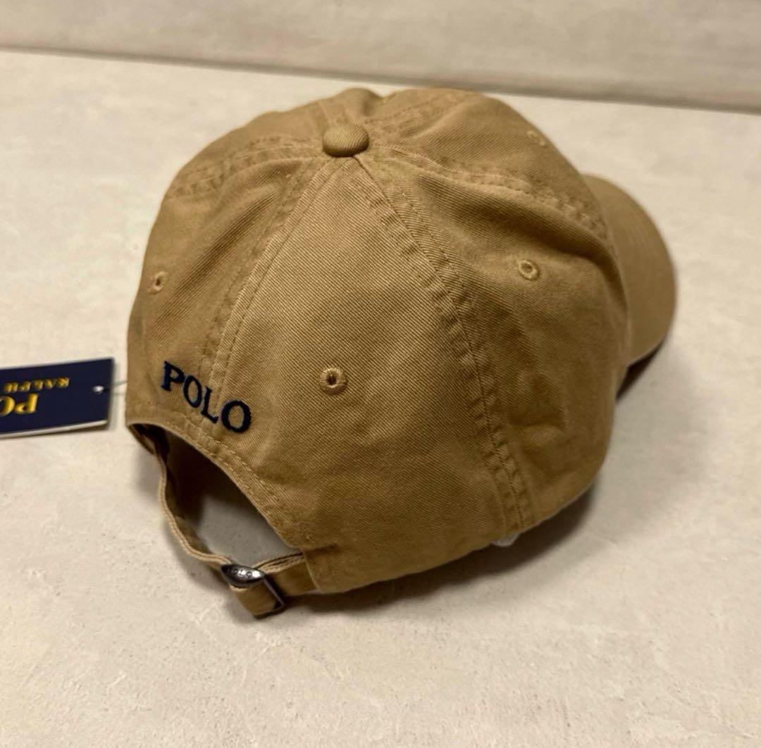 新品25SS POLO RALPH LAUREN SPORTS CAP ベージュ