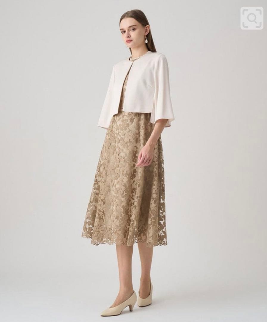 ANAYI トリアセサテンボレロジャケット