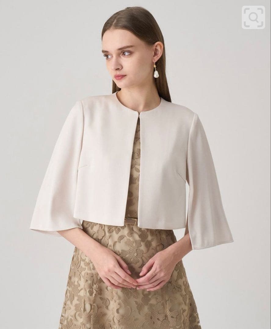 ANAYI トリアセサテンボレロジャケット