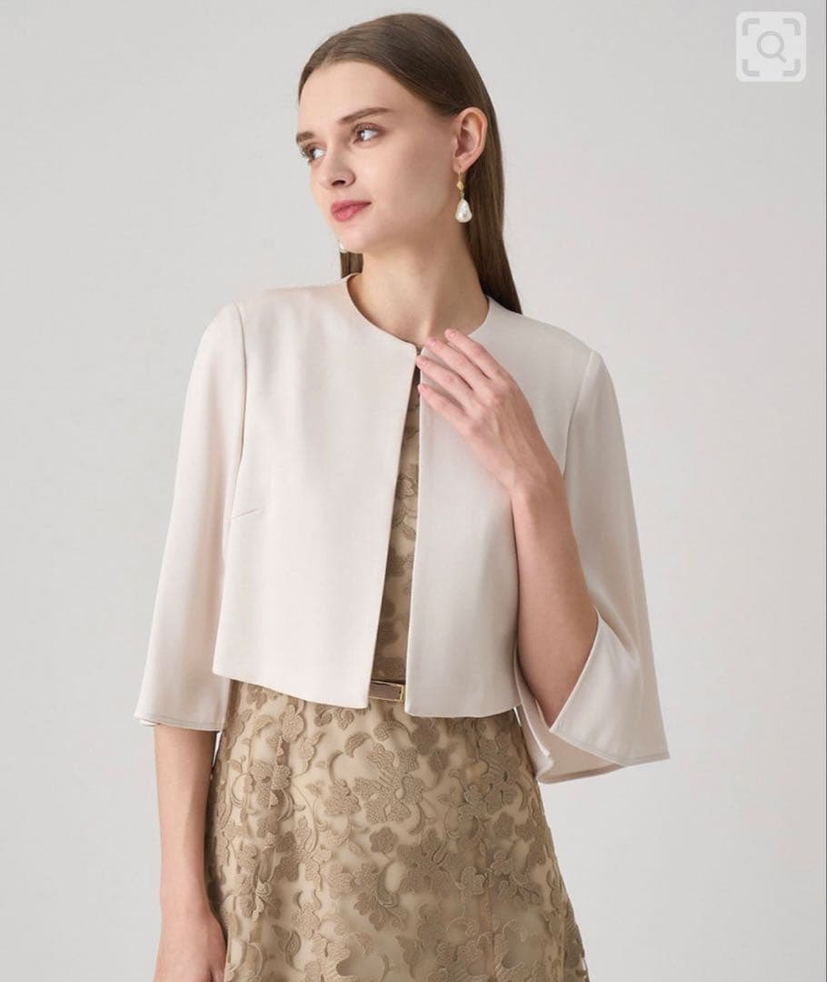 ANAYI トリアセサテンボレロジャケット