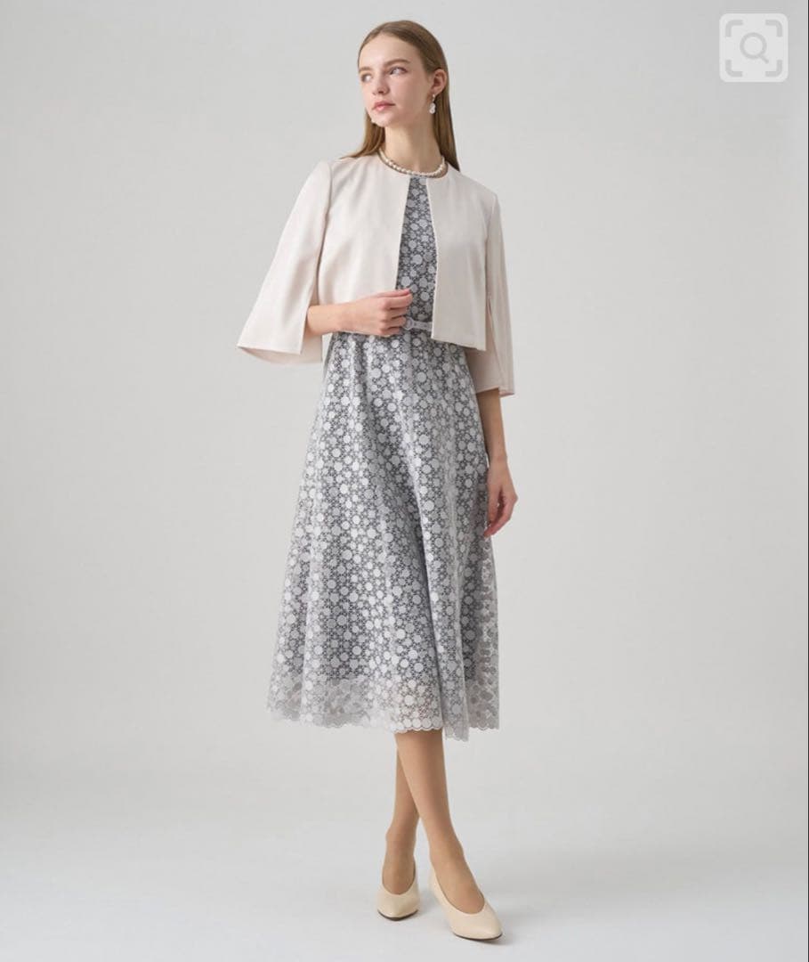 ANAYI トリアセサテンボレロジャケット