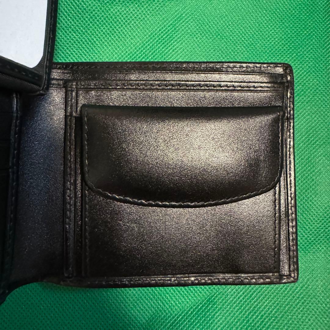 （希少）スタースティングレイ 折財　 二つ折り ガルーシャ 黒