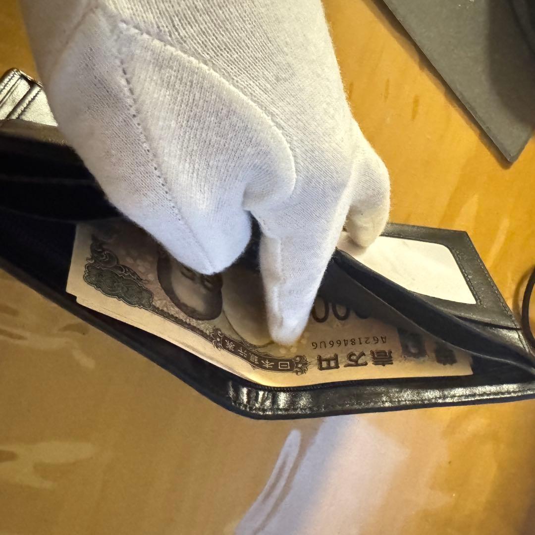 （希少）スタースティングレイ 折財　 二つ折り ガルーシャ 黒