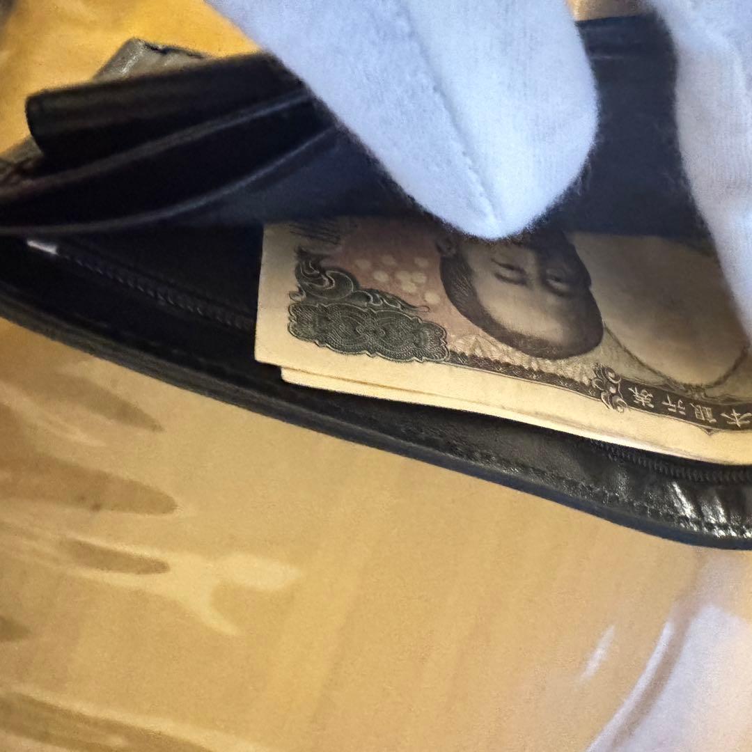 （希少）スタースティングレイ 折財　 二つ折り ガルーシャ 黒