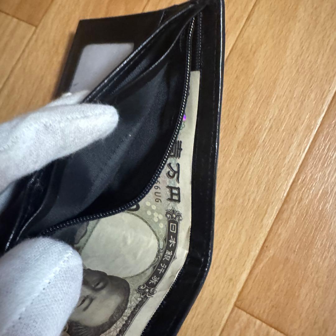 （希少）スタースティングレイ 折財　 二つ折り ガルーシャ 黒