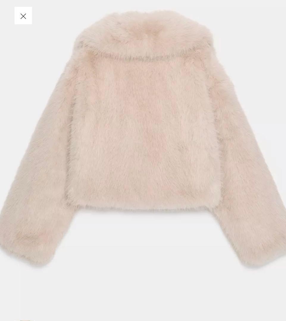 ZARAフェイクファージャケット新品最終値下げ