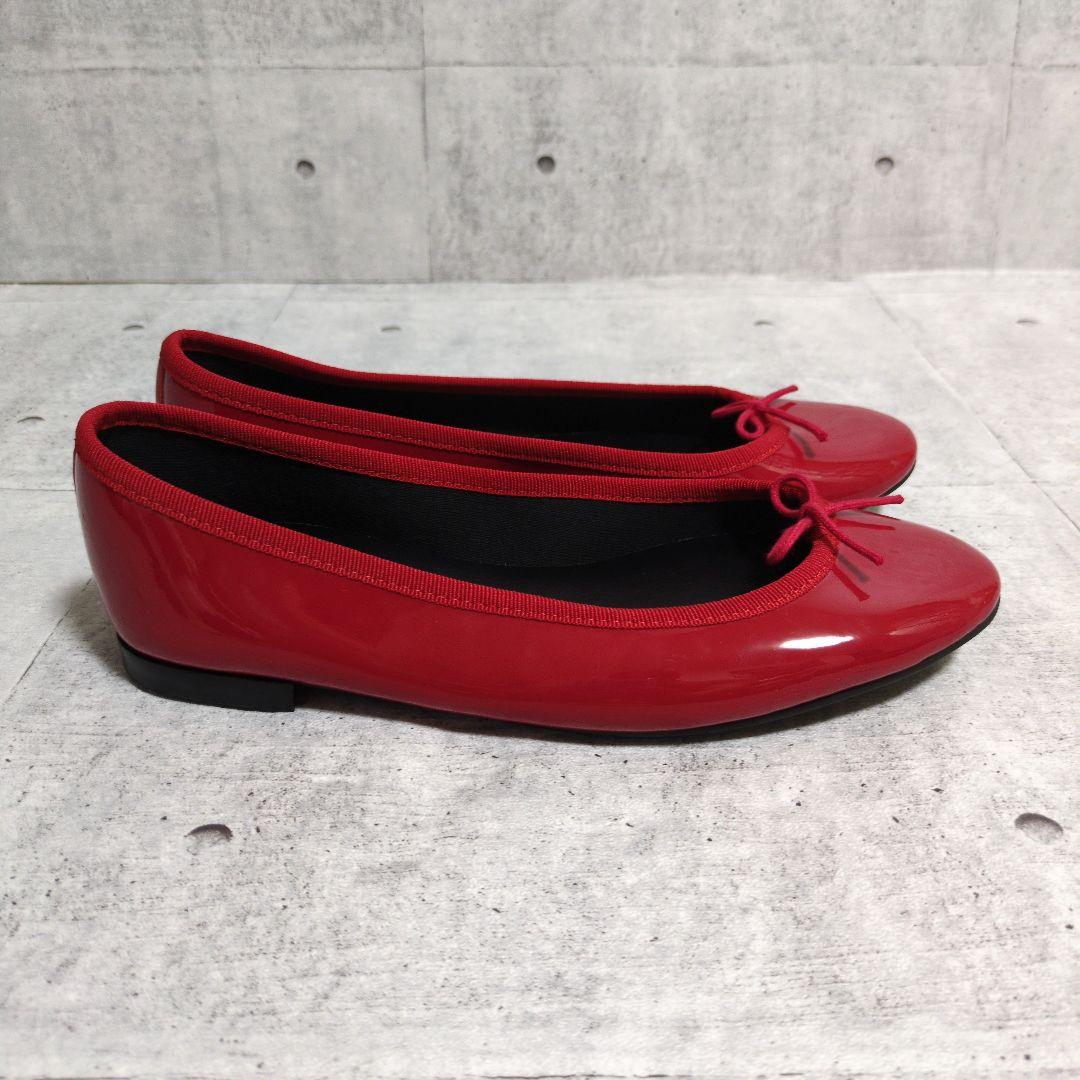 【未使用】 repetto レペット バレエシューズ フラットパンプス エナメル