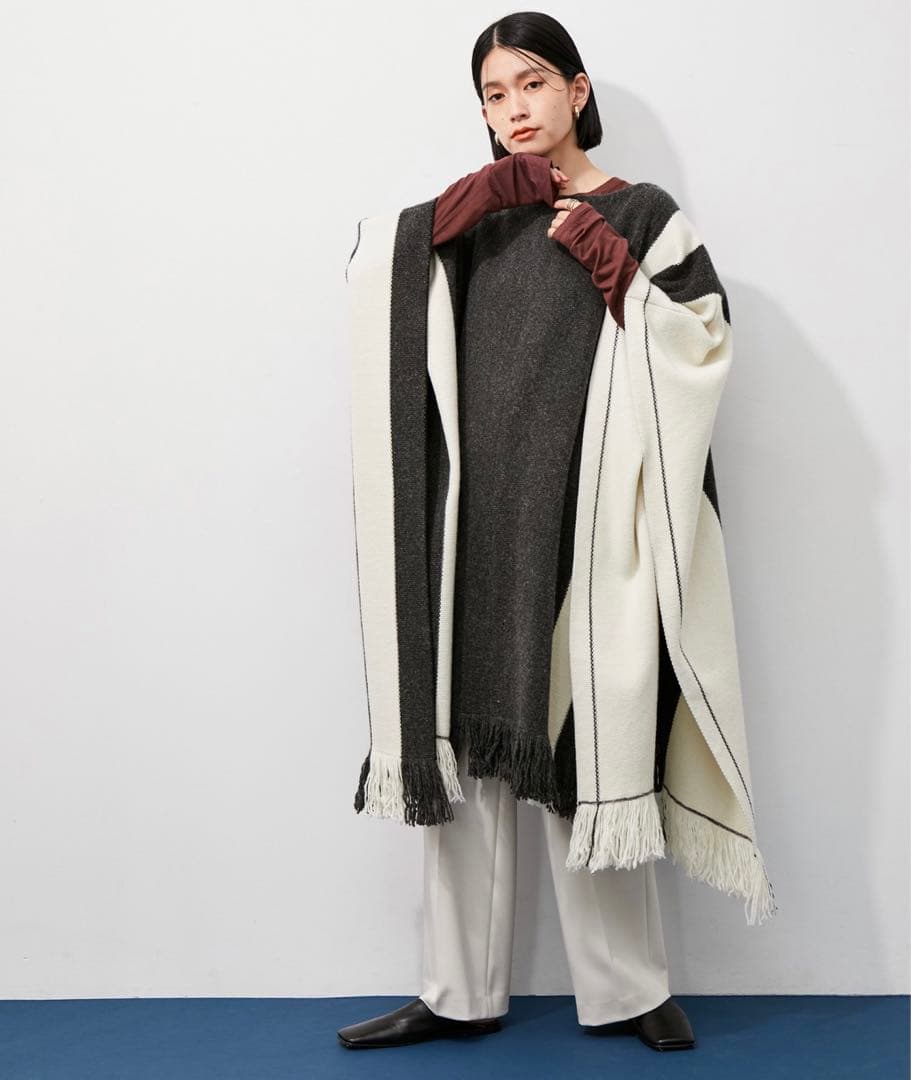 [新品未使用]アダムエロペ　ポンチョ　カフタン　アダワス　ADAWAS