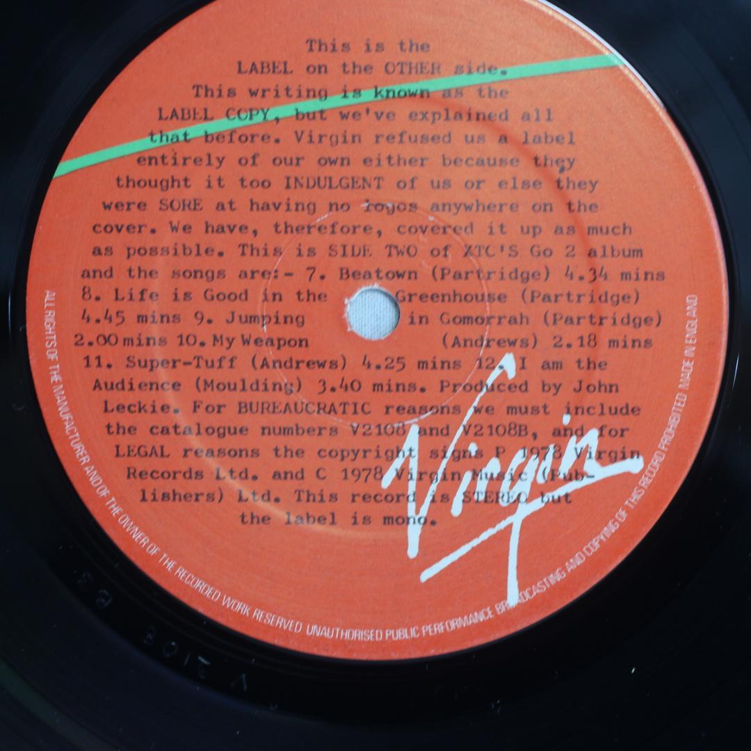 英LP XTC Go 2 UKオリジナル盤 Early Pressing