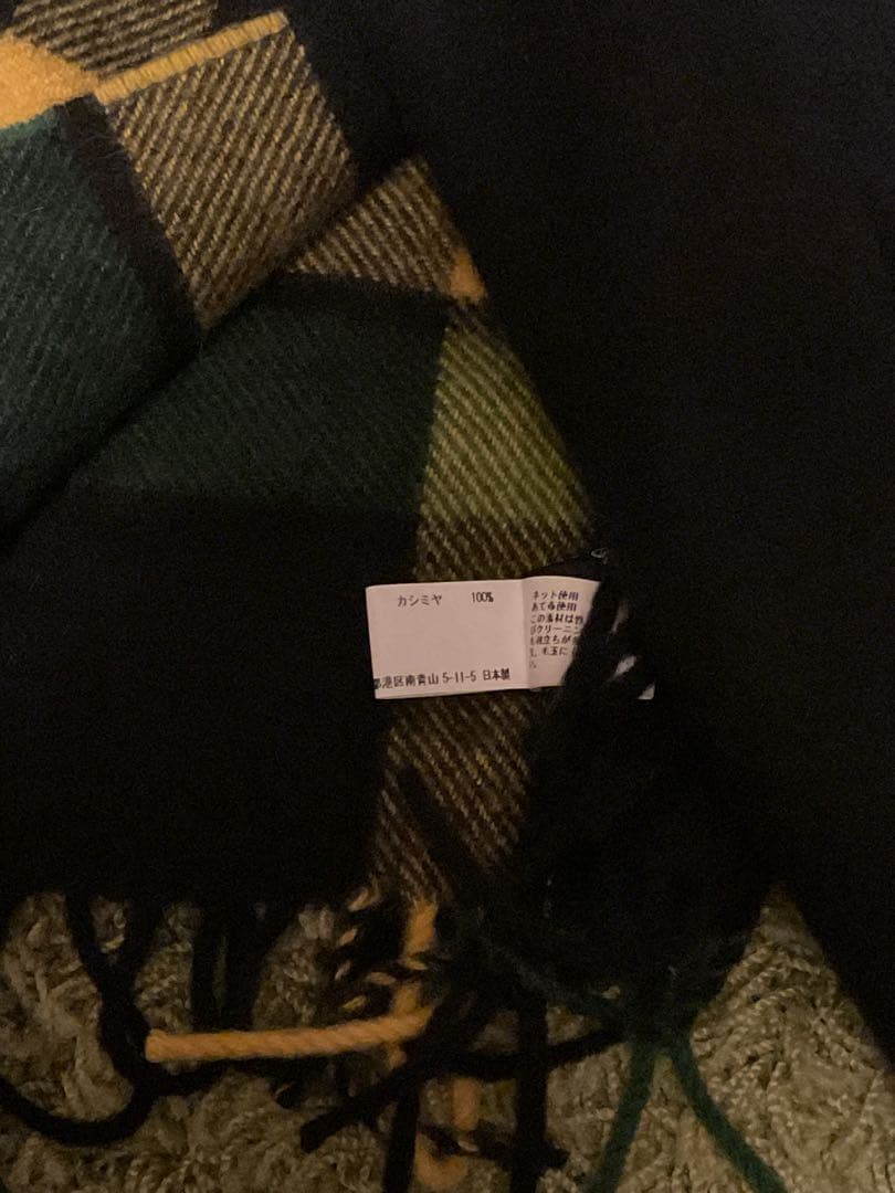 定価8万カシミヤ100%コムデギャルソンオム Joshua Ellis マフラー