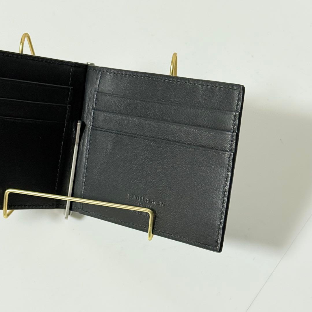 ⭐️未使用品⭐️ サンローラン　マネークリップ　クロコ型押し　シルバー金具