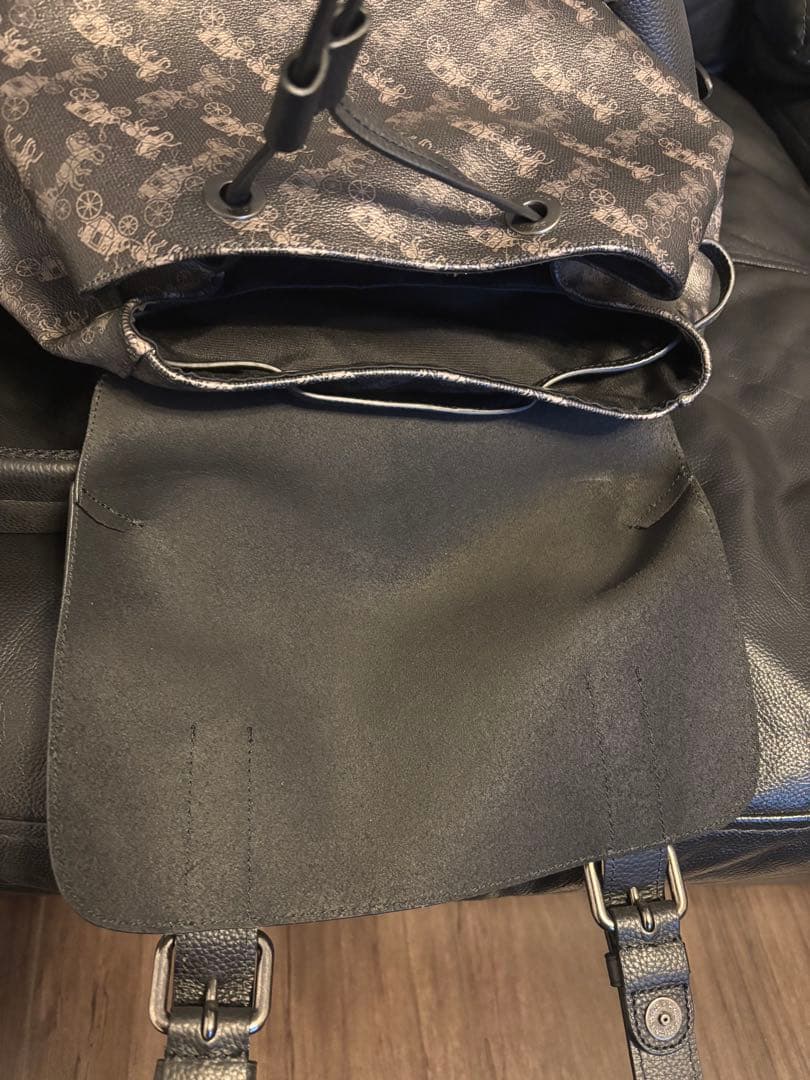 COACH メンズ リュック 馬車柄 最終値下げ