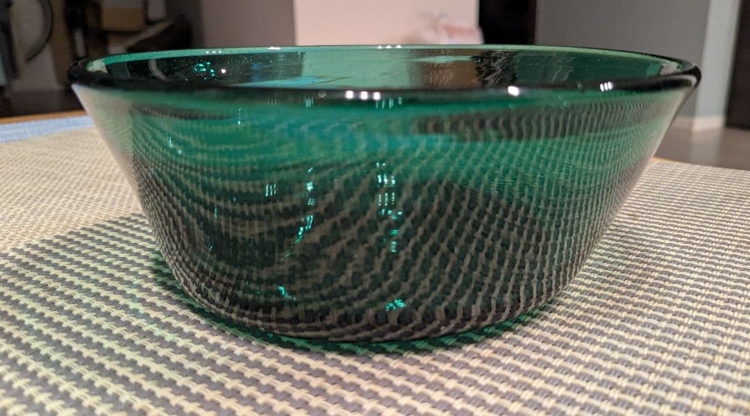 横山秀樹　ボウル　浅鉢　吹きガラス　硝子工芸