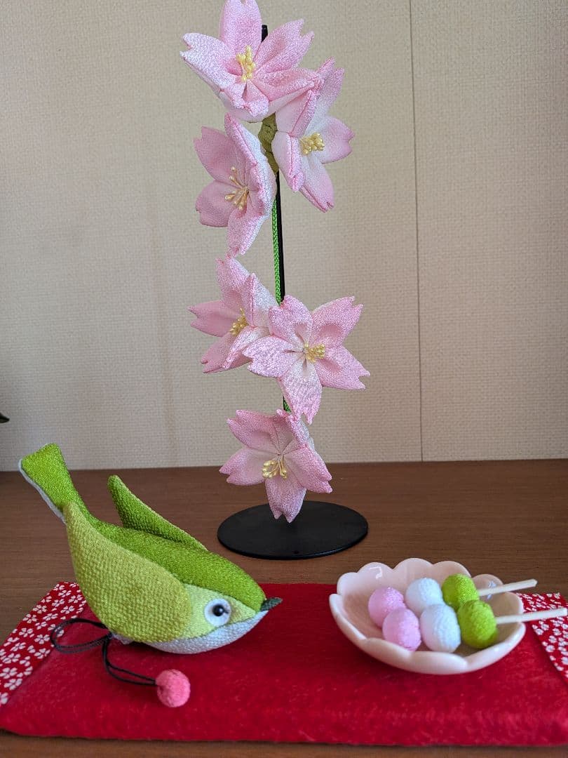 チロルパン 「つるし雛大」「メジロのお花見」「早春のうぐいす✕2個」
