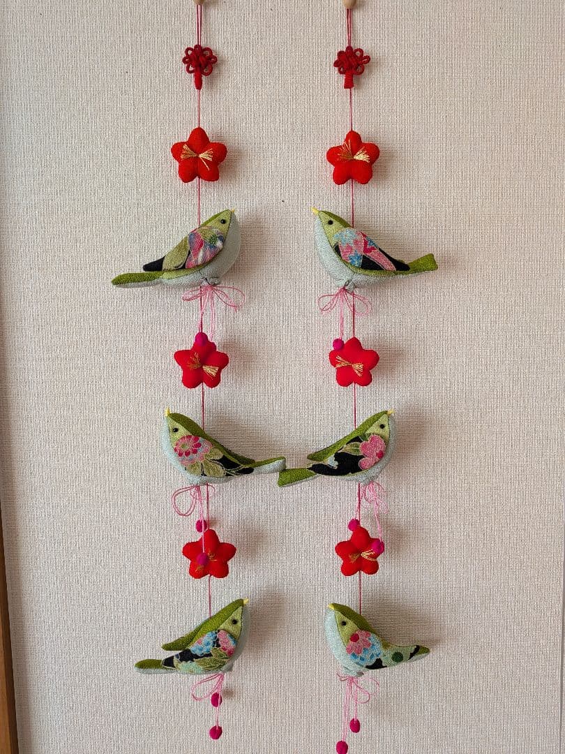 チロルパン 「つるし雛大」「メジロのお花見」「早春のうぐいす✕2個」