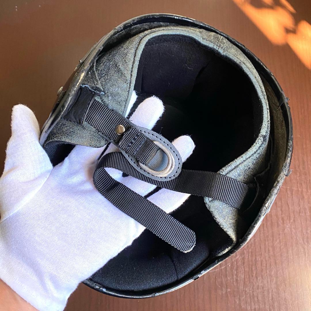 SHOEI 小帽体 目深加工 リペア済み 当時物 族ヘル ビンテージヘルメット