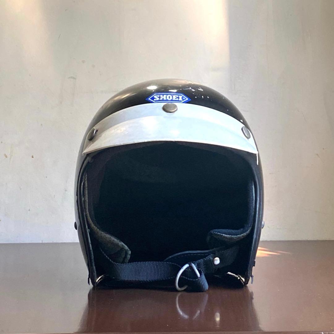 SHOEI 小帽体 目深加工 リペア済み 当時物 族ヘル ビンテージヘルメット