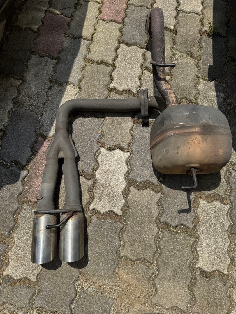 モデリスタセンター出しマフラーNPC91改NHP10用