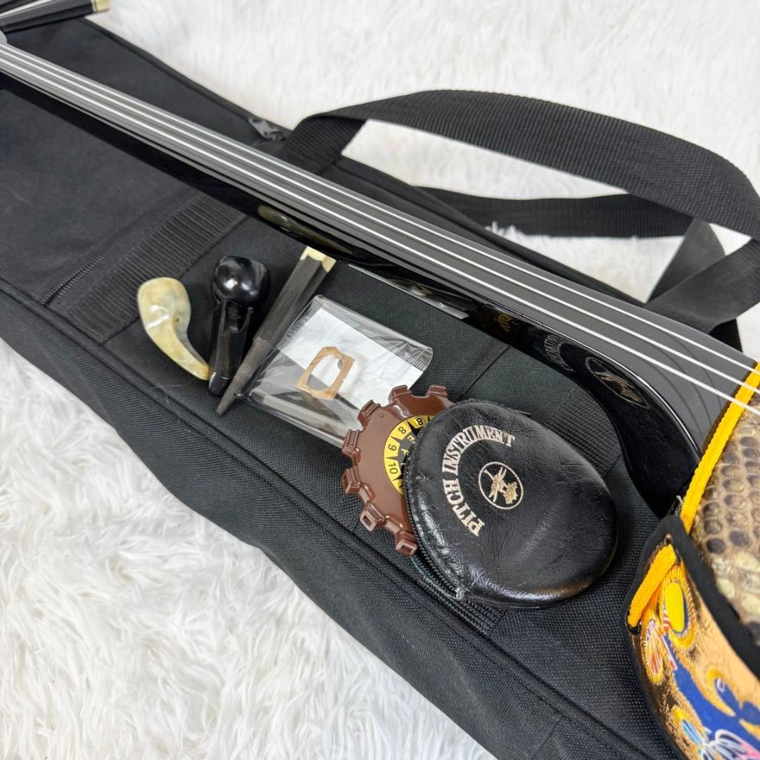 【強化張り】三線 本皮 本革 蛇皮 蛇革 沖縄 三味線 琉球 17-2