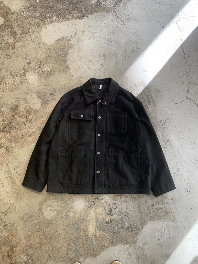 ジャケット・アウター CCU CHORE JACKET BLACK SHEEP SUEDE 2