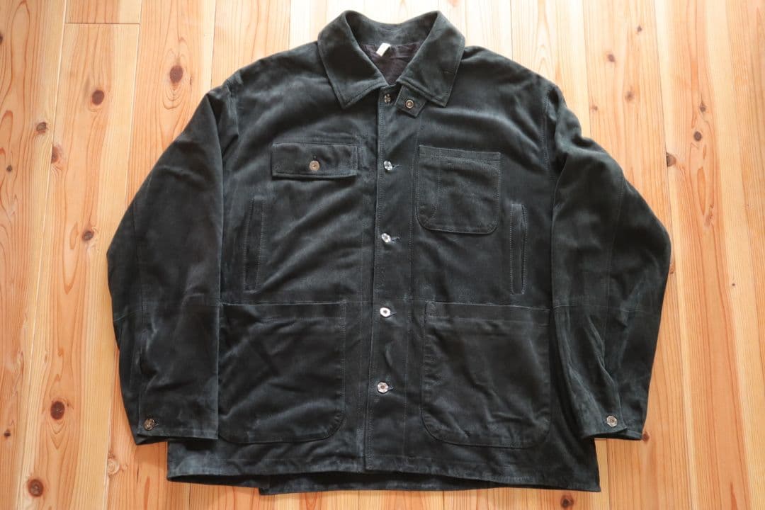 ジャケット・アウター CCU CHORE JACKET BLACK SHEEP SUEDE 2