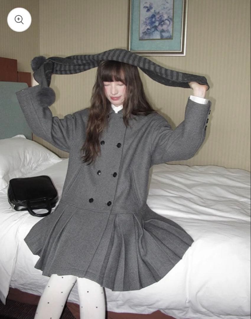 プリーツコート