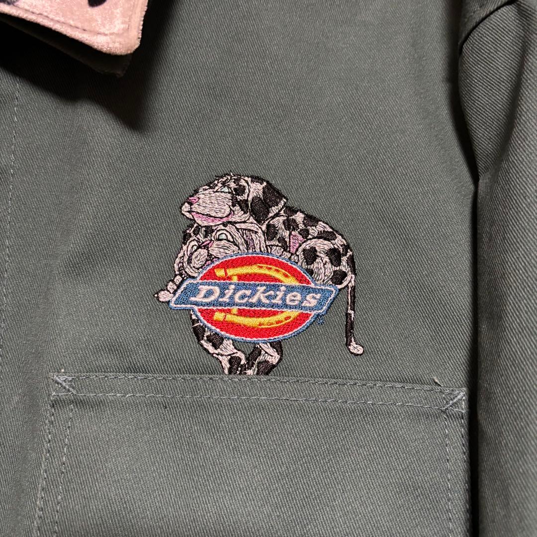 【即完売】レフトアローン × ディッキーズ コラボ ワークジャケット 刺繍 L