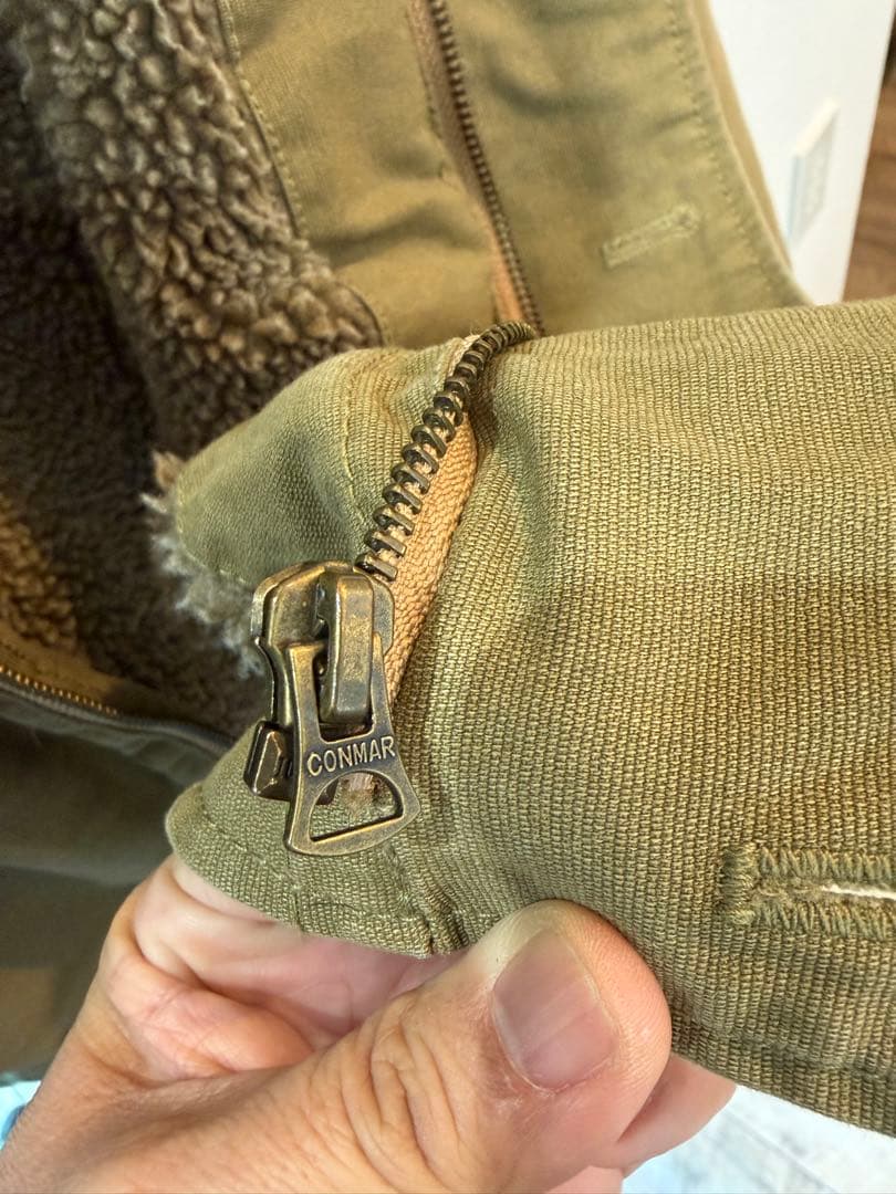 WAIPER.inc N-1デッキジャケット (後期型、タン/カーキ色)