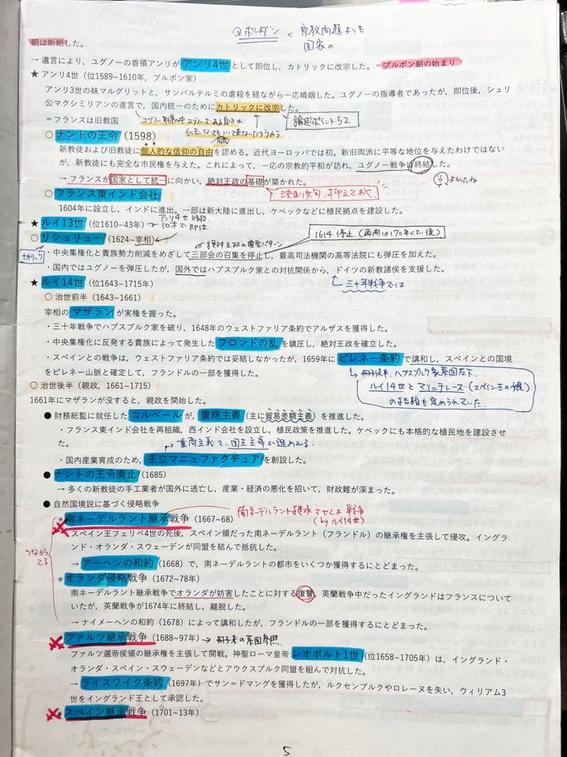 【最新版】鉄緑会 高3世界史 通年授業冊子/テスト類セット