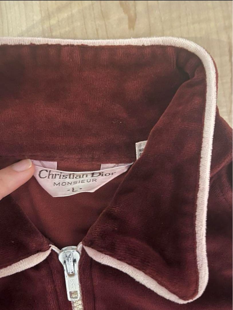 クリスチャンディオール　ベロアトップス　ジャージ