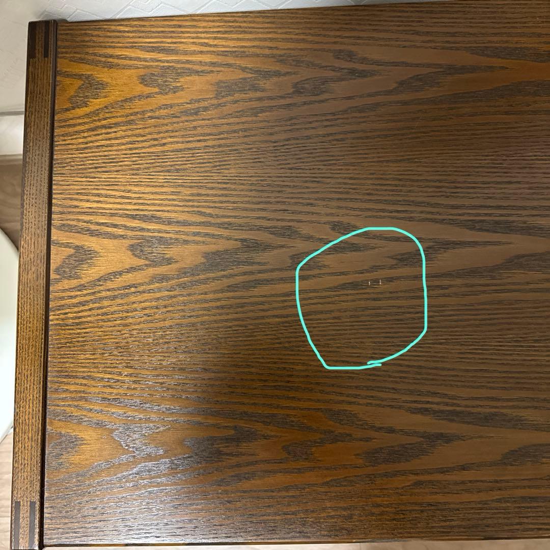 机　文机　座机　ローデスク　座卓　　　ダークブラウン木製デスク 5引き出し