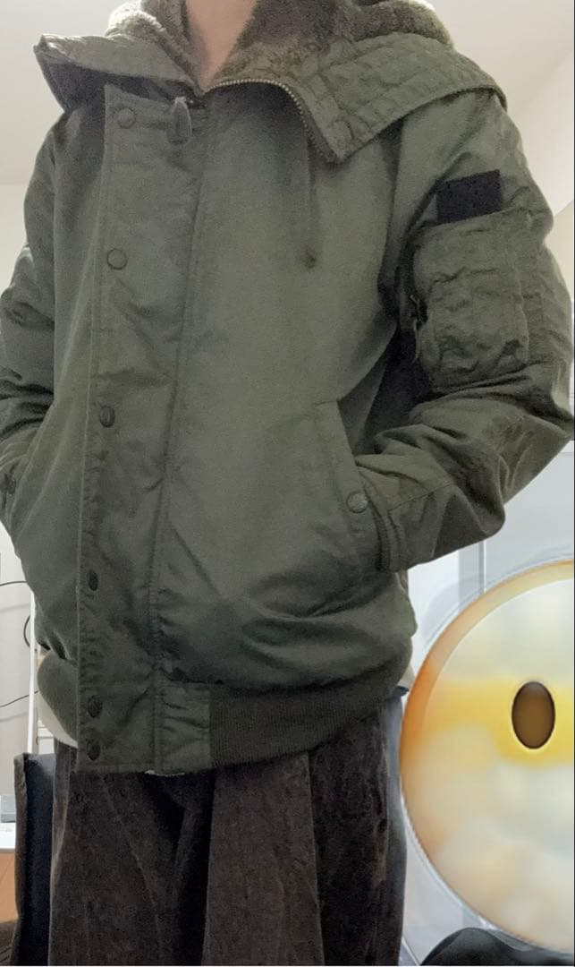 AVIREX N-2B フライトジャケット　ミリタリー　カーキ　L