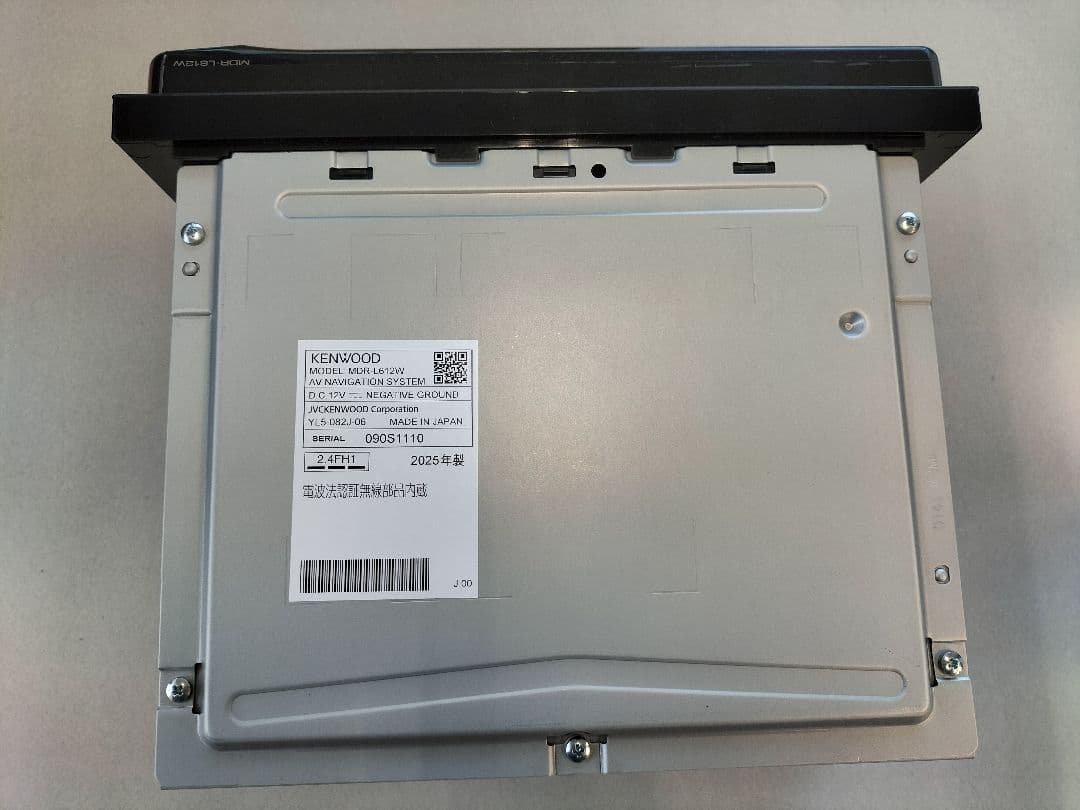 KENWOOD　ケンウッド　カーナビ　MDR-L612W　2025年製