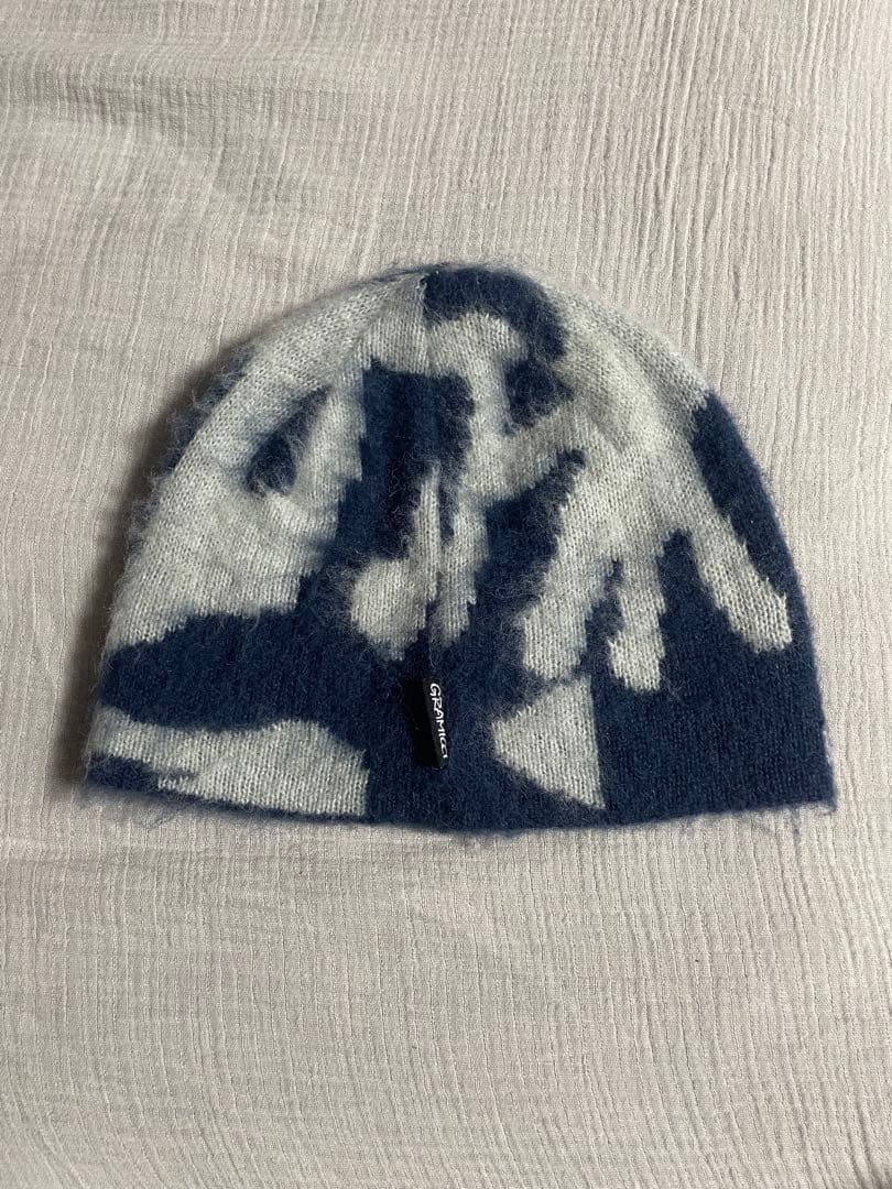 GRAMiCCi ネイビー ホワイト ビーニー