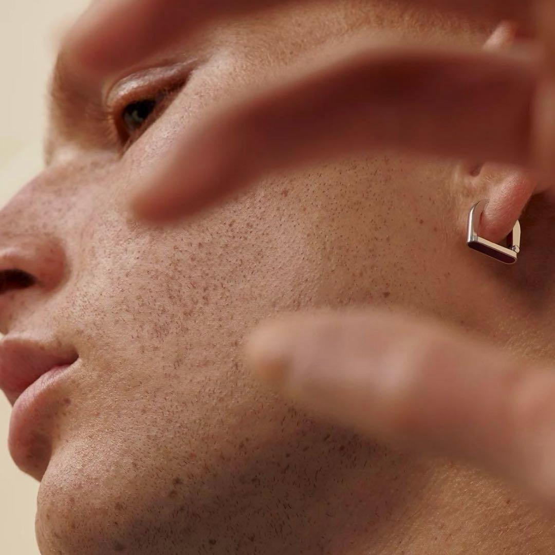 【美品】HERMES エルメス シングルピアス 《エトリエ》ブルー・サフィール