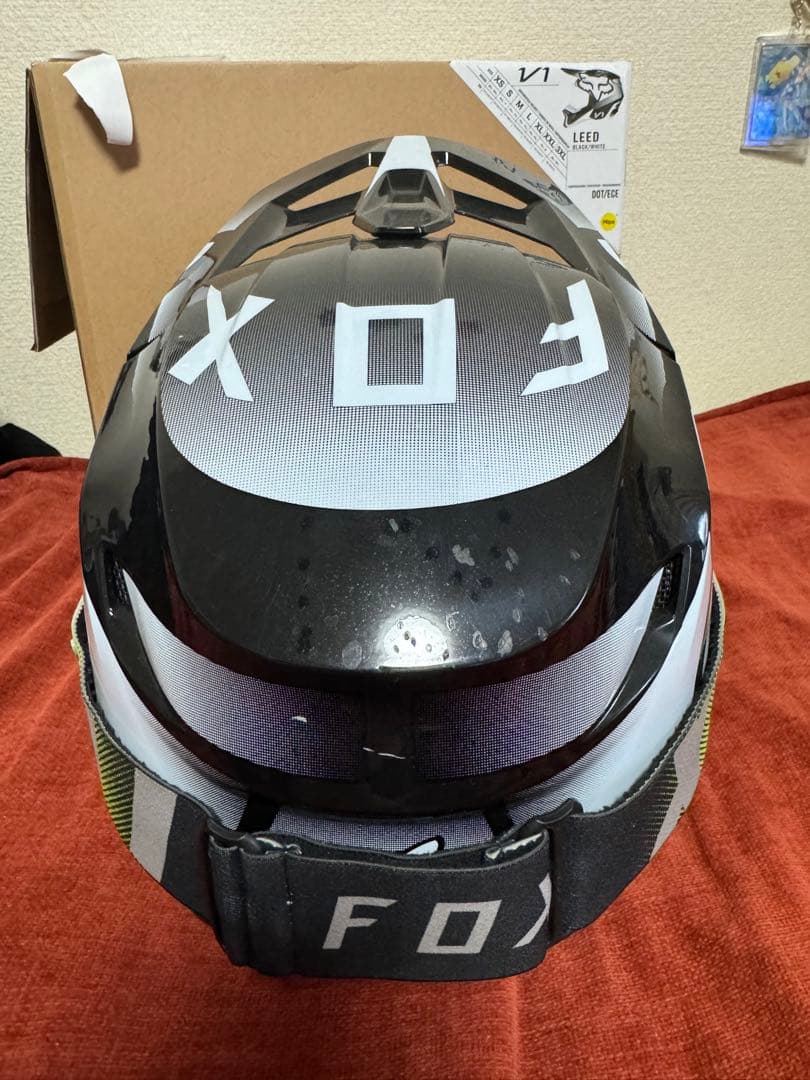 フォックス FOX ヘルメット V1 リード&ゴーグル