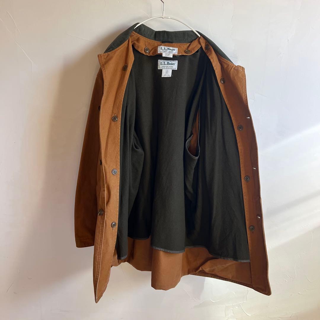 USA 80s 古着 エルエルビーン フィールドコート ダック地 XL
