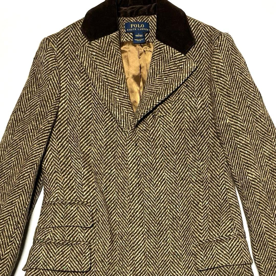 希少 PoloRalphLauren ポロラルフローレン ツイードコート 130