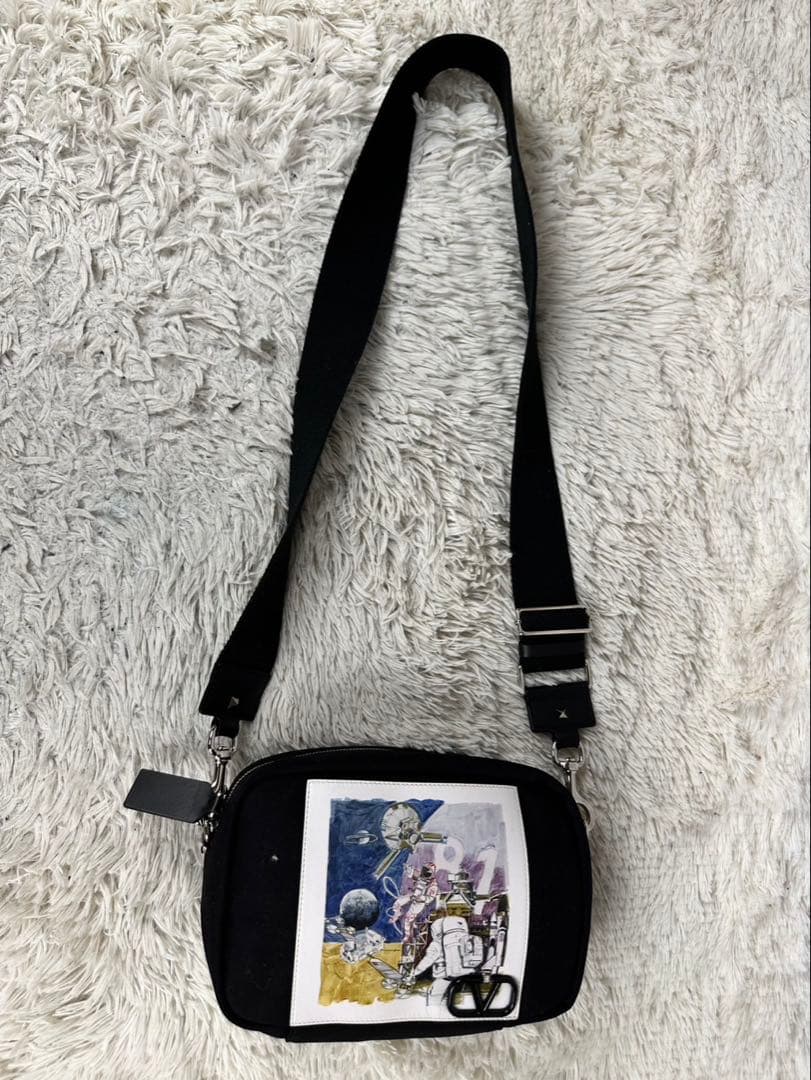 A4可 美品 ヴァレンティノガラヴァーニ レザー 2WAY ショルダーバッグ 黒