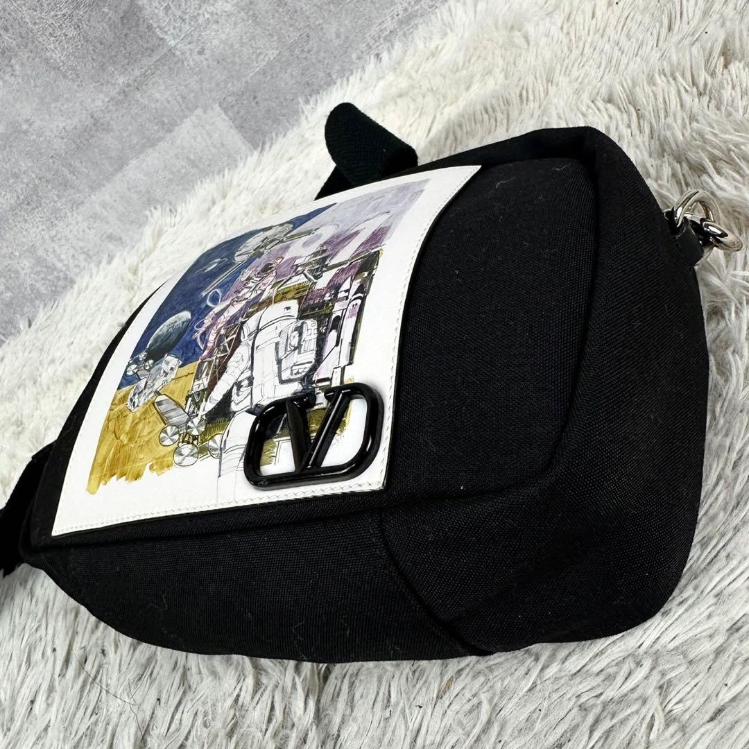 A4可 美品 ヴァレンティノガラヴァーニ レザー 2WAY ショルダーバッグ 黒