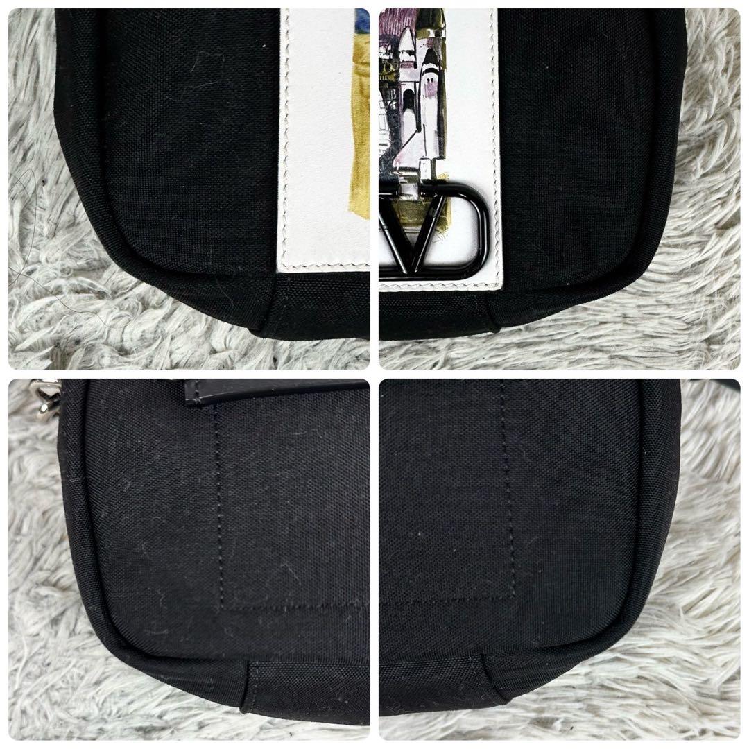 A4可 美品 ヴァレンティノガラヴァーニ レザー 2WAY ショルダーバッグ 黒