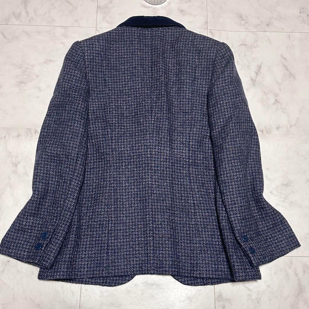 希少レア・美品✨️ディオール テーラードジャケット ミックスツイード ベロア L
