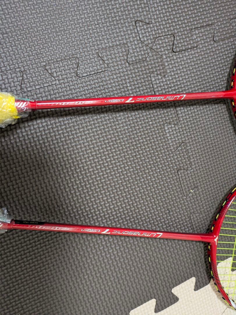 MIZUNO luminasonic7 バドミントンラケット 2本セット レッド