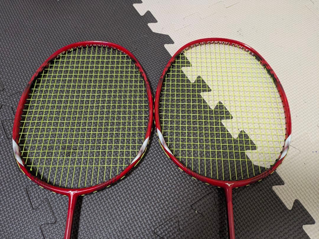 MIZUNO luminasonic7 バドミントンラケット 2本セット レッド